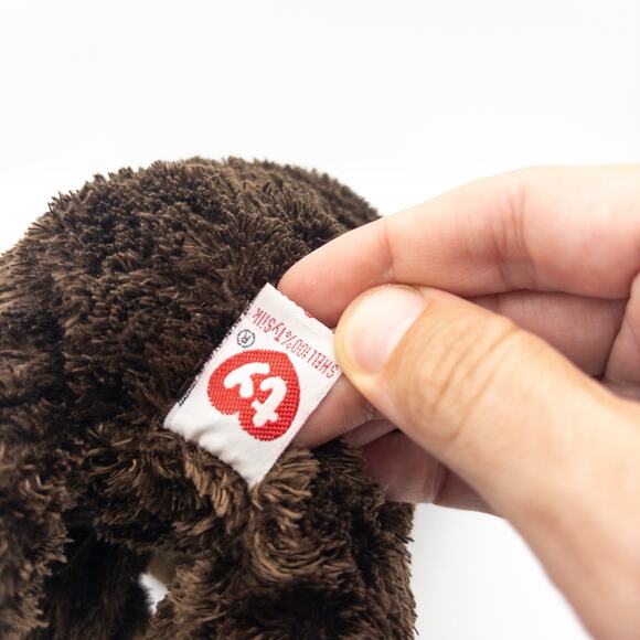 TySilk Classic 2001 Nuzzle Laying Puppy Dog Chocolate Brown Lab Plush 12" - Picture 6 of 8